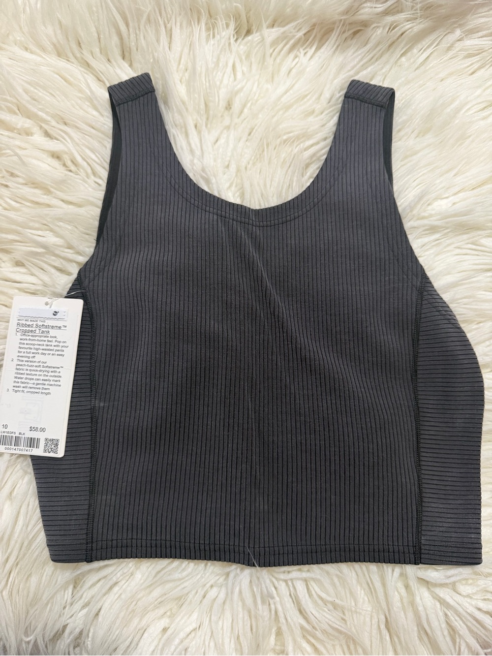 Lululemon Ribbed Softstreme Cropped Tank